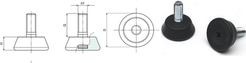 Sttz mit Drehbar Gewindestift