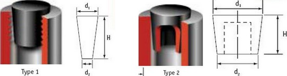 Konische Hochtemperatur-Stopfen