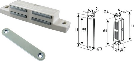 Oberflchenmontierte Magnetschnapper