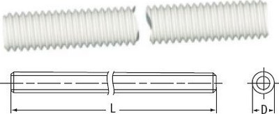 Gewindestab 1000mm