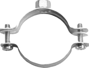 Zwei-Schraubklemme mit einem Spannkopf M8 oder kombinierte Kopf M8/10 ohne Gummieinlagen